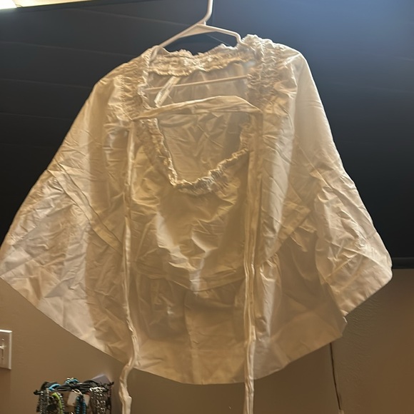 Anthropologie skirt-bright white- lightly lined - Picture 3 of 8